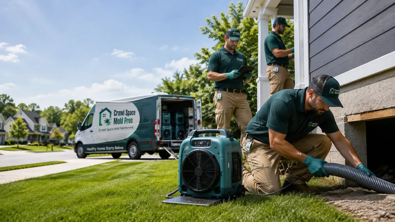Crawl Space Mold Removal in Akron, CO